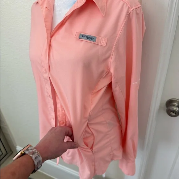Columbia Light Pink Button-Up Shirt - Picture 7 of 10